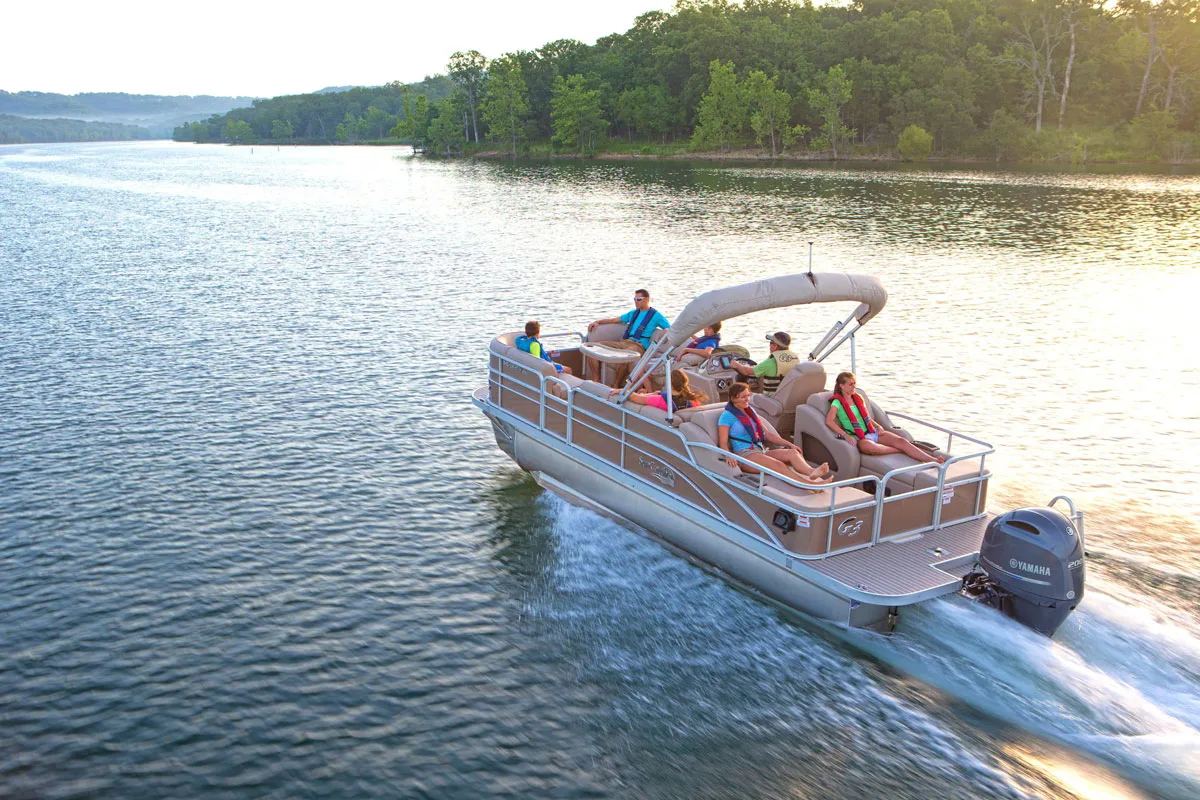 Pontoon Sailing Away